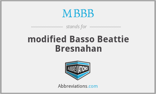 MBBB - modified Basso Beattie Bresnahan