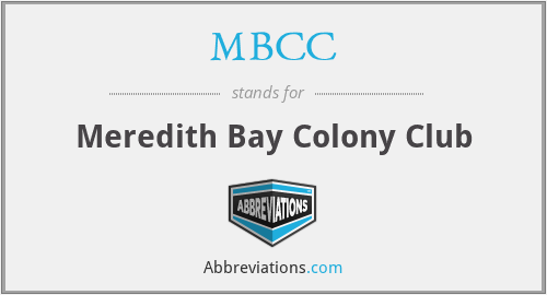 MBCC - Meredith Bay Colony Club