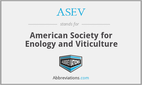ASEV - American Society for Enology and Viticulture