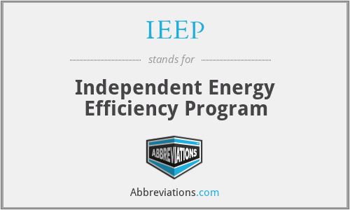 IEEP - Independent Energy Efficiency Program