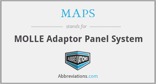 MAPS - MOLLE Adaptor Panel System