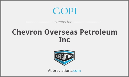 COPI - Chevron Overseas Petroleum Inc