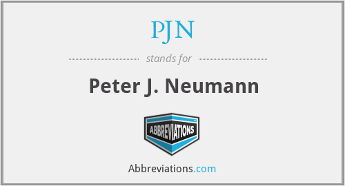 PJN - Peter J. Neumann