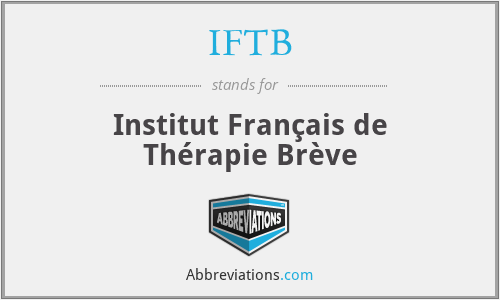 IFTB - Institut Français de Thérapie Brève