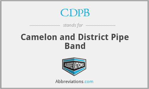 CDPB - Camelon and District Pipe Band