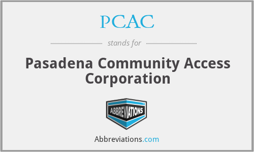 PCAC - Pasadena Community Access Corporation