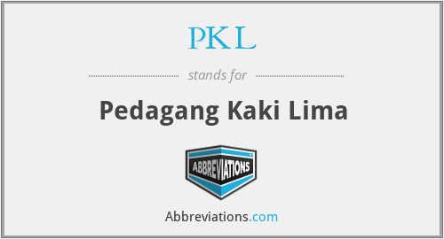 PKL - Pedagang Kaki Lima