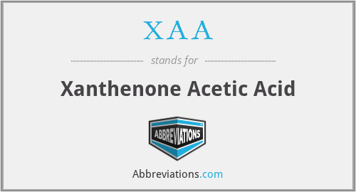 XAA - Xanthenone Acetic Acid