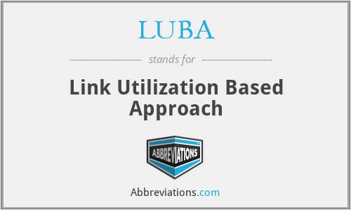 LUBA - Link Utilization Based Approach
