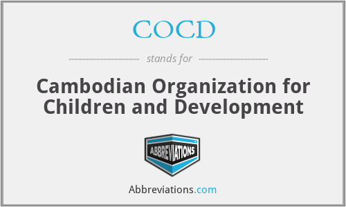 COCD - Cambodian Organization for Children and Development