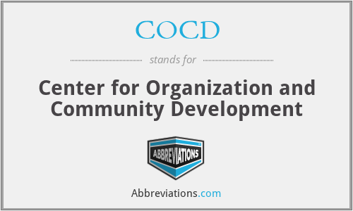 COCD - Center for Organization and Community Development