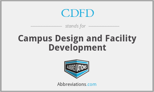 CDFD - Campus Design and Facility Development