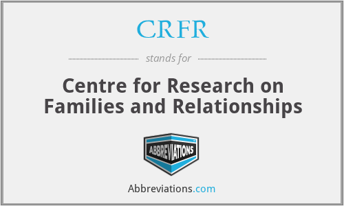 CRFR - Centre for Research on Families and Relationships