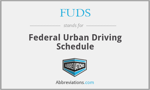 FUDS - Federal Urban Driving Schedule