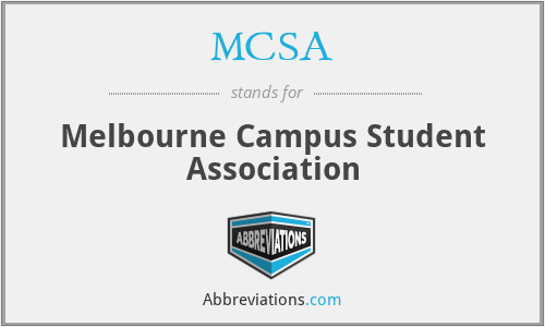 MCSA - Melbourne Campus Student Association