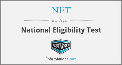 NET - National Eligibility Test
