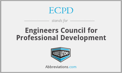 ECPD - Engineers Council for Professional Development
