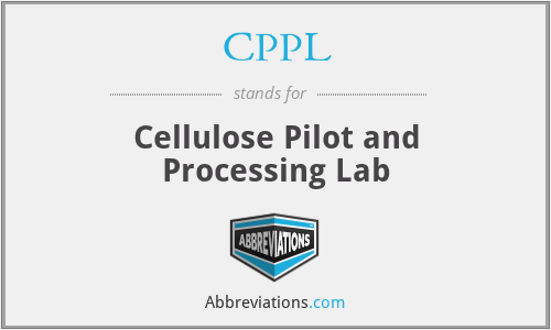 CPPL - Cellulose Pilot and Processing Lab