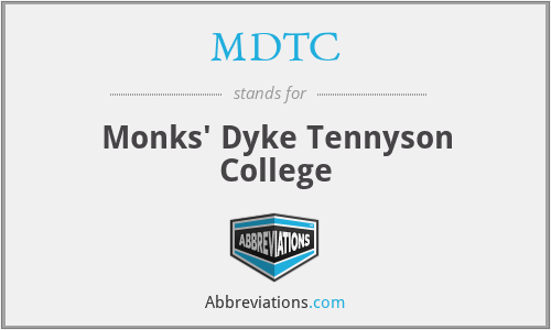 MDTC - Monks' Dyke Tennyson College