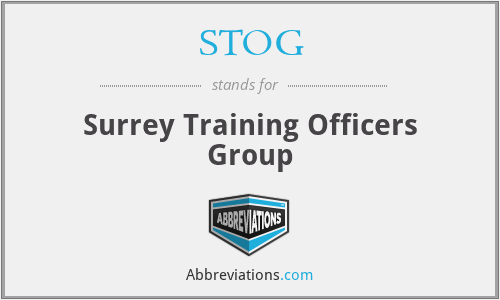 STOG - Surrey Training Officers Group