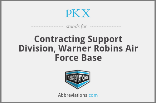 PKX - Contracting Support Division, Warner Robins Air Force Base