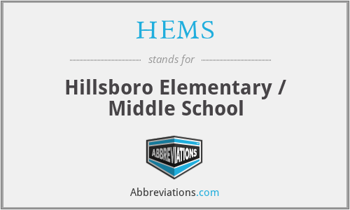 HEMS - Hillsboro Elementary / Middle School