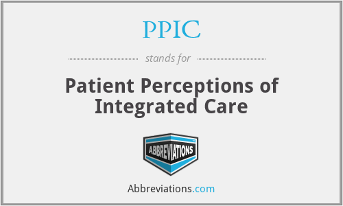 PPIC - Patient Perceptions of Integrated Care