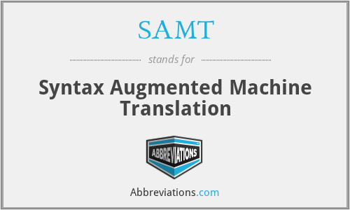SAMT - Syntax Augmented Machine Translation
