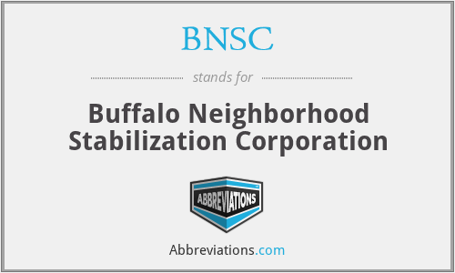 BNSC - Buffalo Neighborhood Stabilization Corporation