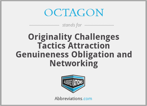 OCTAGON - Originality Challenges Tactics Attraction Genuineness Obligation and Networking