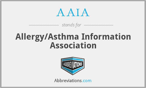 AAIA - Allergy/Asthma Information Association