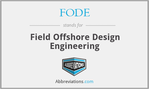 FODE - Field Offshore Design Engineering