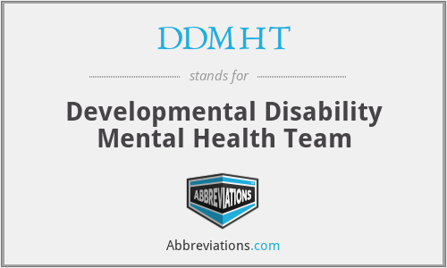 DDMHT - Developmental Disability Mental Health Team