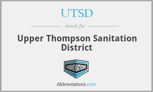 UTSD - Upper Thompson Sanitation District