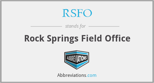 RSFO - Rock Springs Field Office