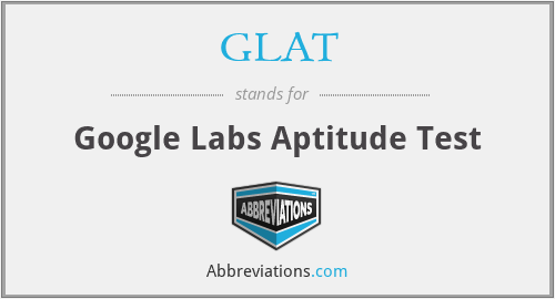 GLAT - Google Labs Aptitude Test