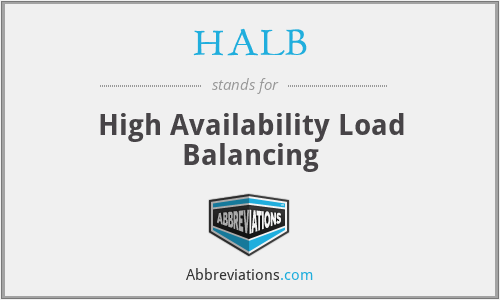 HALB - High Availability Load Balancing