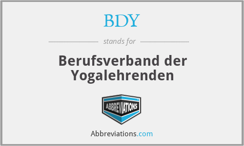 BDY - Berufsverband der Yogalehrenden