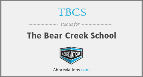 TBCS - The Bear Creek School