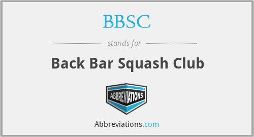 BBSC - Back Bar Squash Club