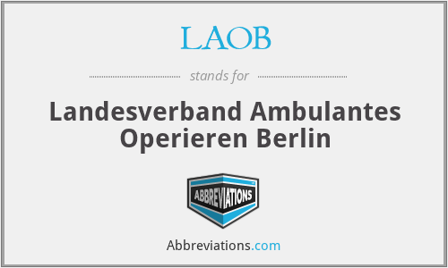 LAOB - Landesverband Ambulantes Operieren Berlin