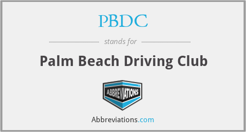 PBDC - Palm Beach Driving Club