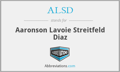 ALSD - Aaronson Lavoie Streitfeld Diaz