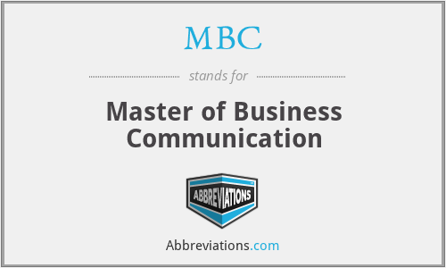 MBC - Master of Business Communication