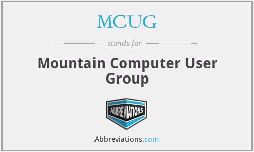 MCUG - Mountain Computer User Group
