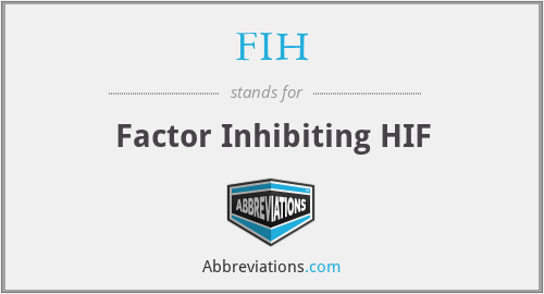 FIH - Factor Inhibiting HIF