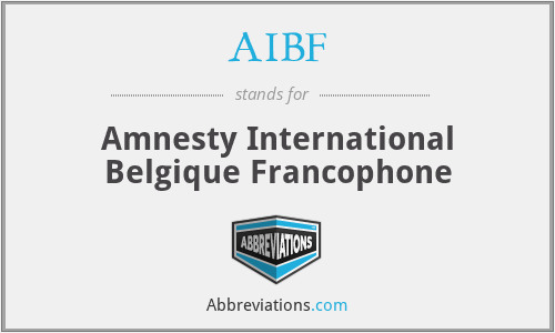 AIBF - Amnesty International Belgique Francophone