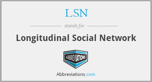LSN - Longitudinal Social Network