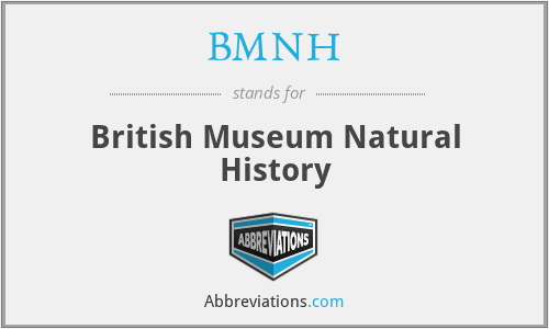 BMNH - British Museum Natural History