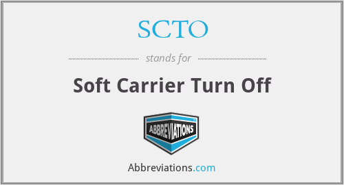 SCTO - Soft Carrier Turn Off